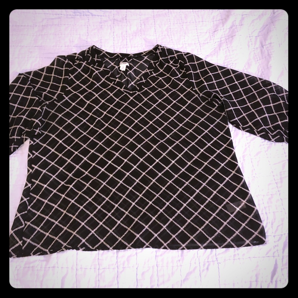 XL 3/4 sleeve sheer top